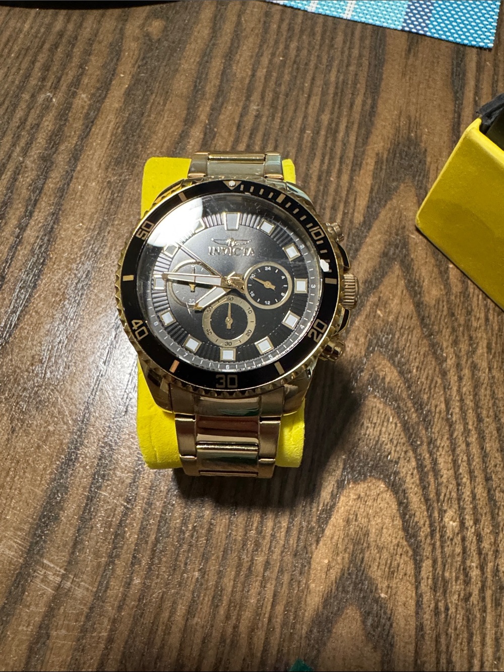 Invicta Gold and Black Men’s Chronograph Watch